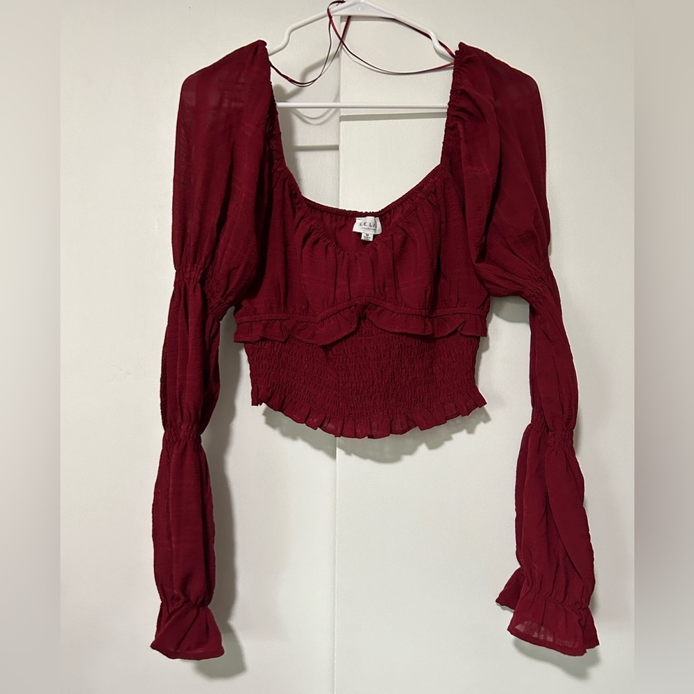 NWT long sleeve crop top NanaMacs